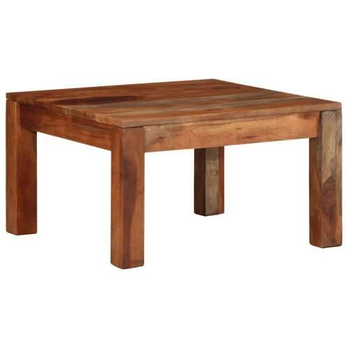 Stol za kavu 60x60x35 cm puno drvo bagrem - Prirodna 1 Cijena
