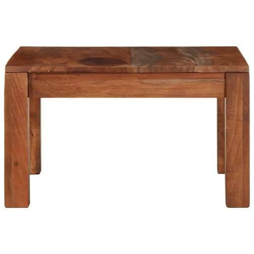 Stol za kavu 60x60x35 cm puno drvo bagrem - Prirodna 1 Cijena