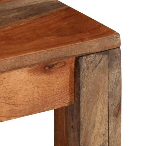 Stol za kavu 60x60x35 cm puno drvo bagrem - Prirodna 1 Cijena