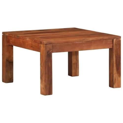 Stol za kavu 60x60x35 cm puno drvo bagrem - Prirodna 1 Cijena