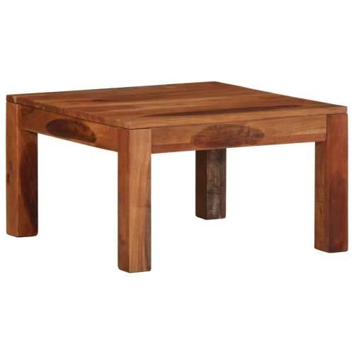 Stol za kavu 60x60x35 cm puno drvo bagrem - Prirodna 1 Cijena