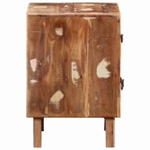 Noćni ormarić 2 kom 40x32x46 cm Obrađeno puno drvo - 2 masivno obnovljeno drvo Cijena
