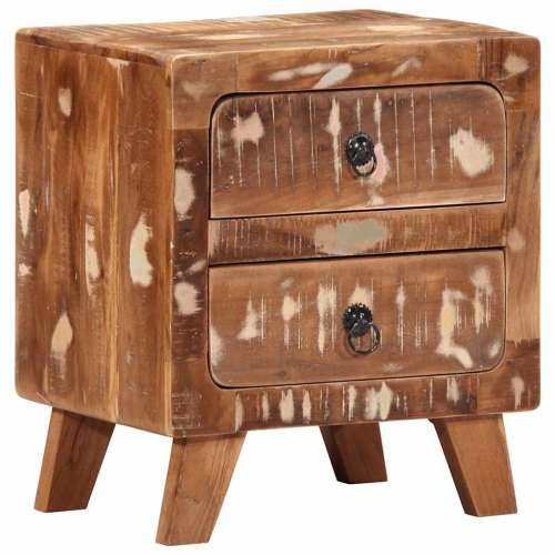 Noćni ormarić 2 kom 40x32x46 cm Obrađeno puno drvo - 2 masivno obnovljeno drvo Cijena