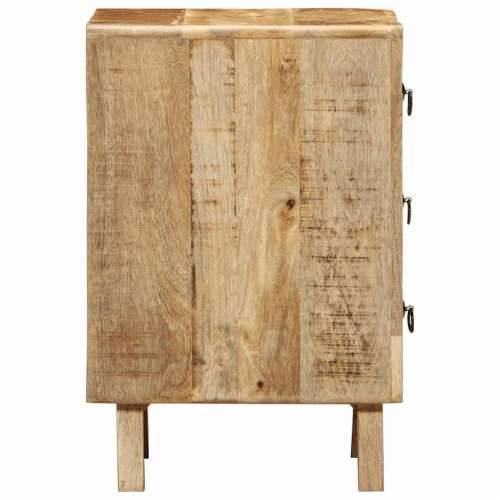 Noćni ormarić 2 kom 37x32x50 cm puno drvo grubo mango - 2 Grubo masivno drvo manga Cijena
