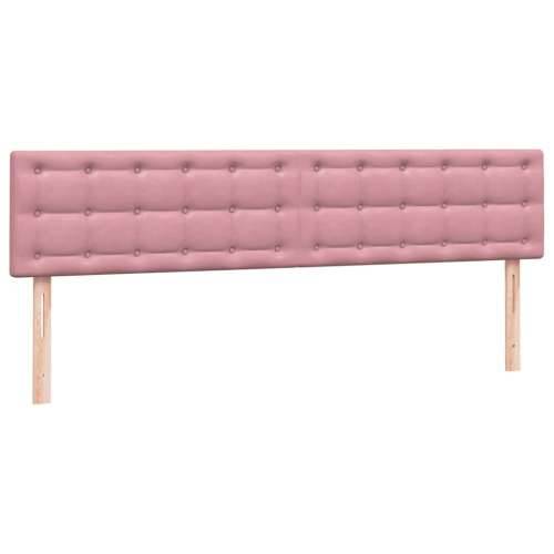 Box Spring krevet s madracem ružičasti 200x210 cm samt - 200 x 210 cm gumbi Ružičasta Cijena