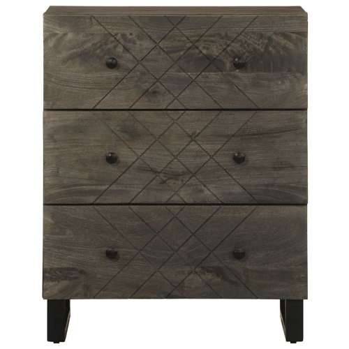 Komoda crna 60x33x75 cm Puno drvo Mango Cijena