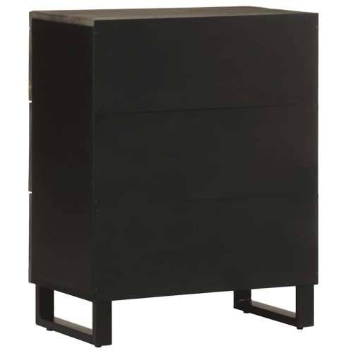 Komoda crna 60x33x75 cm Puno drvo Mango Cijena