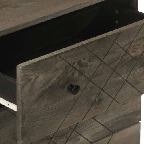 Komoda crna 60x33x75 cm Puno drvo Mango Cijena