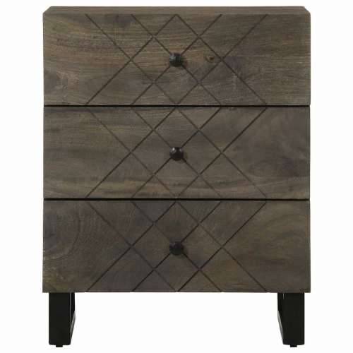 Noćni ormarić crni 50x33x62 cm Puno drvo Mango Cijena