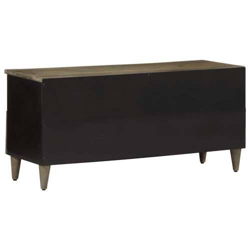 TV ormarić crni 100 x 33 x 46 cm od masivnog drva manga Cijena