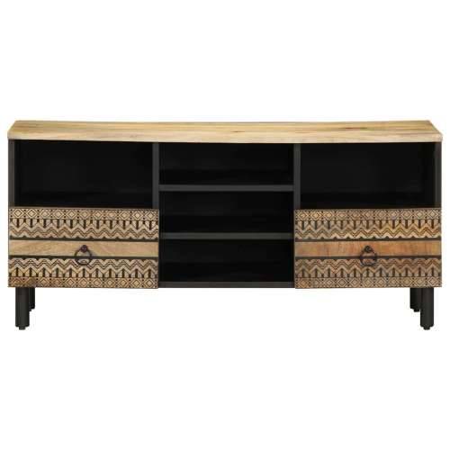 TV ormarić crni 100x33,5x46 cm Puno grubo drvo Mango Cijena