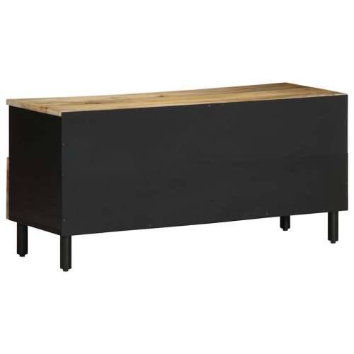 TV ormarić crni 100x33,5x46 cm Puno grubo drvo Mango Cijena