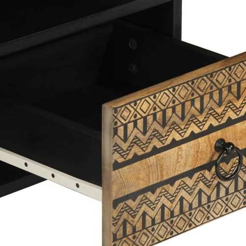 TV ormarić crni 100x33,5x46 cm Puno grubo drvo Mango Cijena