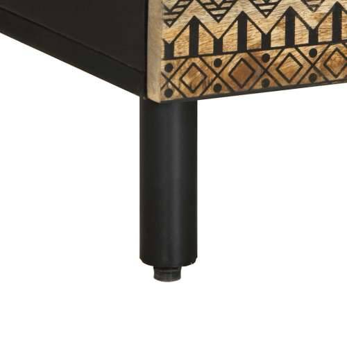 TV ormarić crni 100x33,5x46 cm Puno grubo drvo Mango Cijena