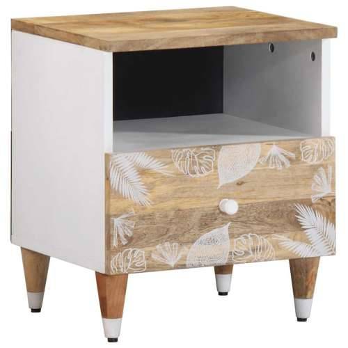 Noćni ormarići 2 kom 40 x 33 x 46 cm od masivnog drva manga - 2 Cijena