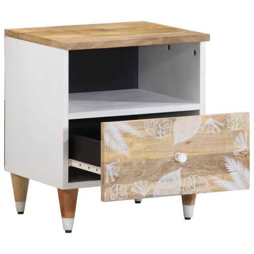 Noćni ormarići 2 kom 40 x 33 x 46 cm od masivnog drva manga - 2 Cijena