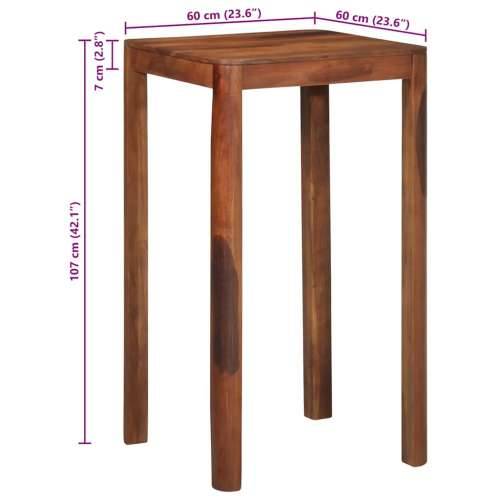 Barski stol 60x60x107 cm puno drvo bagrem - 60 x 60 x 107 cm 1 Masivno bagremovo drvo Cijena