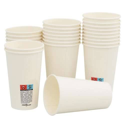 papirnate šalice za kavu 1000 kom 16 oz 400 ml bijele - 1 400 ml Cijena