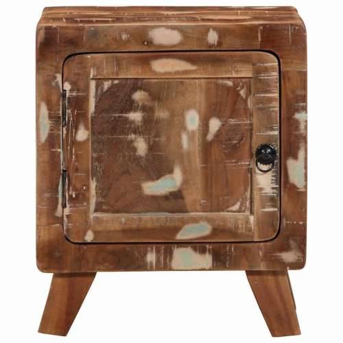 Noćni ormarić 2 kom 40x32x46 cm Obrađeno puno drvo - Smeđa 2 masivno obnovljeno drvo Cijena