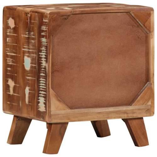 Noćni ormarić 2 kom 40x32x46 cm Obrađeno puno drvo - Smeđa 2 masivno obnovljeno drvo Cijena