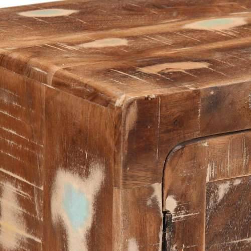 Noćni ormarić 2 kom 40x32x46 cm Obrađeno puno drvo - Smeđa 2 masivno obnovljeno drvo Cijena