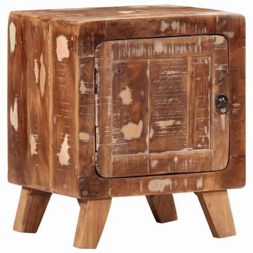 Noćni ormarić 2 kom 40x32x46 cm Obrađeno puno drvo - Smeđa 2 masivno obnovljeno drvo Cijena