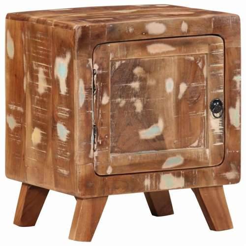 Noćni ormarić 2 kom 40x32x46 cm Obrađeno puno drvo - Smeđa 2 masivno obnovljeno drvo Cijena