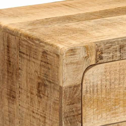 Noćni ormarić 2 kom 40x32x46 cm puno drvo grubo mango - 2 Grubo masivno drvo manga Cijena