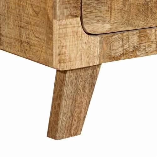 Noćni ormarić 2 kom 40x32x46 cm puno drvo grubo mango - 2 Grubo masivno drvo manga Cijena