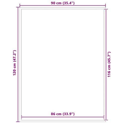Otirač crni 90 x 120 cm - Crna 90 x 120 cm 1 Cijena