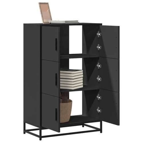 Visoka ploča crna 68x35x106,5 cm Konstruirano drvo i metal - Crna 1 Cijena