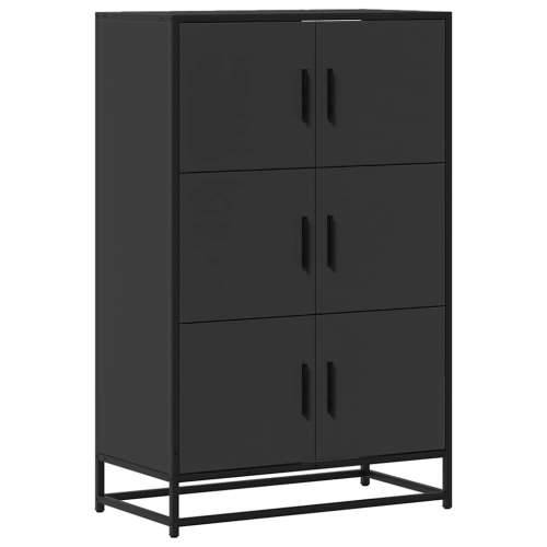 Visoka ploča crna 68x35x106,5 cm Konstruirano drvo i metal - Crna 1 Cijena