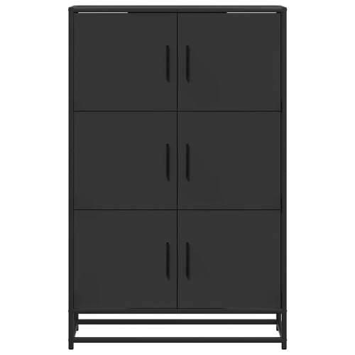 Visoka ploča crna 68x35x106,5 cm Konstruirano drvo i metal - Crna 1 Cijena