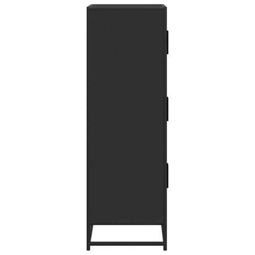 Visoka ploča crna 68x35x106,5 cm Konstruirano drvo i metal - Crna 1 Cijena