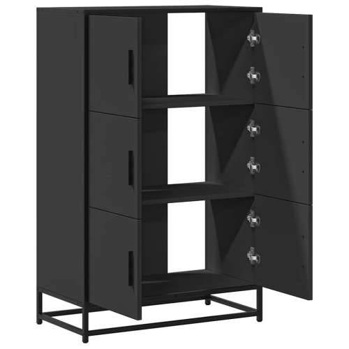Visoka ploča crna 68x35x106,5 cm Konstruirano drvo i metal - Crna 1 Cijena