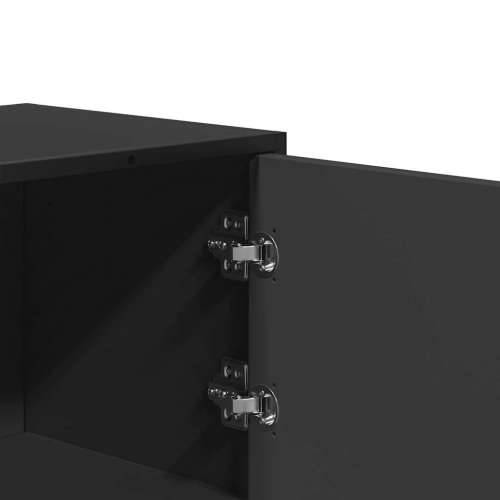Visoka ploča crna 68x35x106,5 cm Konstruirano drvo i metal - Crna 1 Cijena
