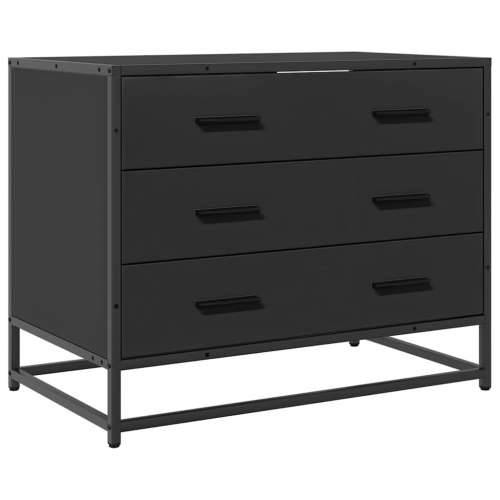 Ormar s ladicama crni 70x41x56 cm izrađeno drvo - Crna 1 Cijena