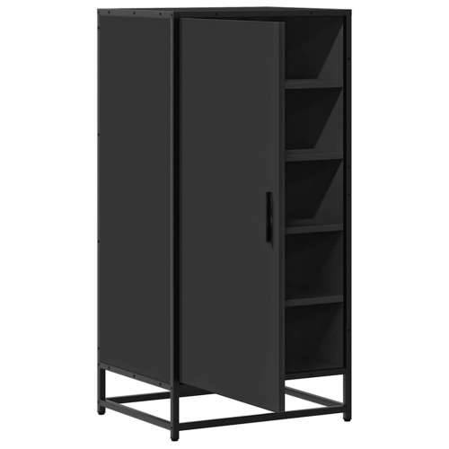 Stalak za cipele crni 48x38x97,5 cm izrađeno drvo - Crna 1 5 Cijena