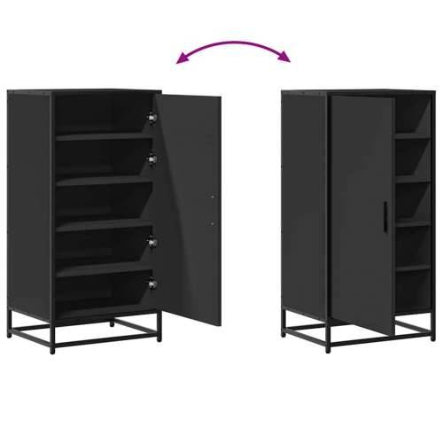 Stalak za cipele crni 48x38x97,5 cm izrađeno drvo - Crna 1 5 Cijena