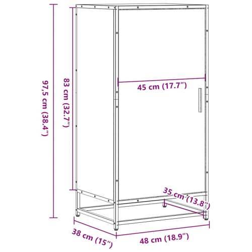 Stalak za cipele crni 48x38x97,5 cm izrađeno drvo - Crna 1 5 Cijena