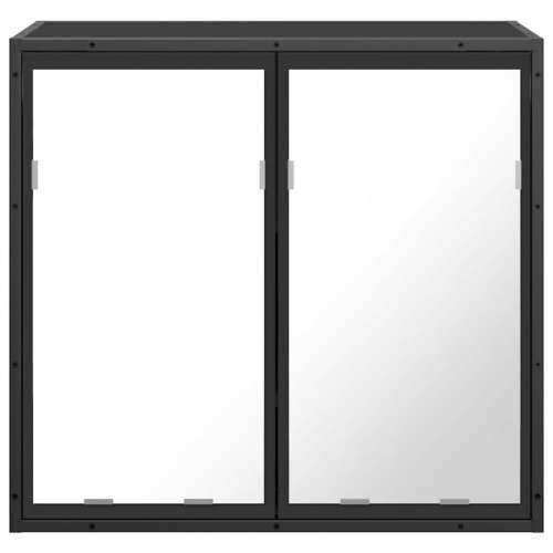 Kupaonski ormarić s ogledalom crni 65x20x60 cm izrađeno drvo - Crna 1 Cijena