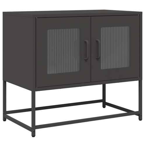 TV ormarić crni 68x39x60,5 cm hladno valjani čelik - Crna 1 68 cm Cijena