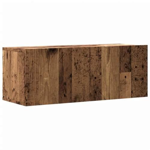 Zidni TV ormarić staro drvo 80x30x30 cm konstruirano drvo - Staro drvo 1 80 cm Cijena