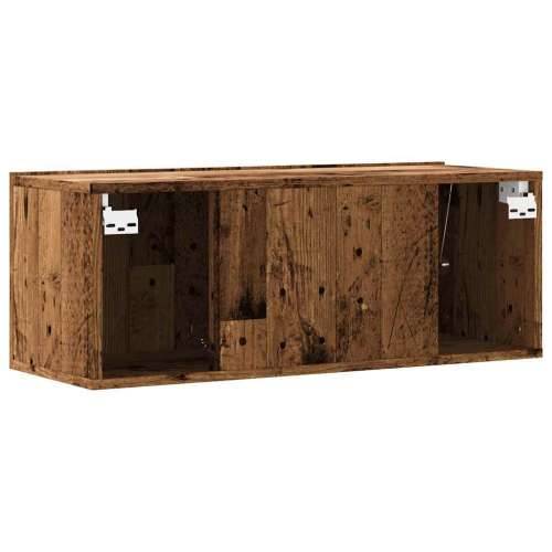 Zidni TV ormarić staro drvo 80x30x30 cm konstruirano drvo - Staro drvo 1 80 cm Cijena