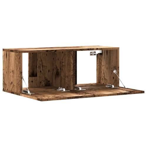 Zidni TV ormarić staro drvo 80x30x30 cm konstruirano drvo - Staro drvo 1 80 cm Cijena