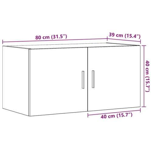 Zidni ormarić staro drvo 80x39x40 cm konstruirano drvo - Staro drvo 1 Cijena