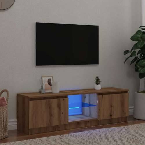 TV ormarić s LED svjetlima Artisan hrast 140x40x36 cm - hrast artisan 140 x 40 x 36 cm 1 Cijena
