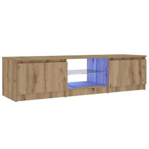 TV ormarić s LED svjetlima Artisan hrast 140x40x36 cm - hrast artisan 140 x 40 x 36 cm 1 Cijena
