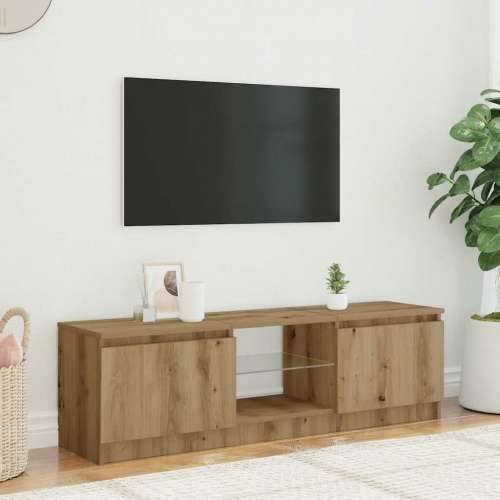 TV ormarić s LED svjetlima Artisan hrast 140x40x36 cm - hrast artisan 140 x 40 x 36 cm 1 Cijena