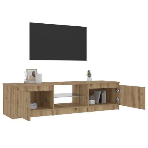 TV ormarić s LED svjetlima Artisan hrast 140x40x36 cm - hrast artisan 140 x 40 x 36 cm 1 Cijena